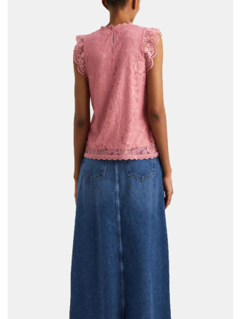 Regular fit cotton Bermudas in yellow