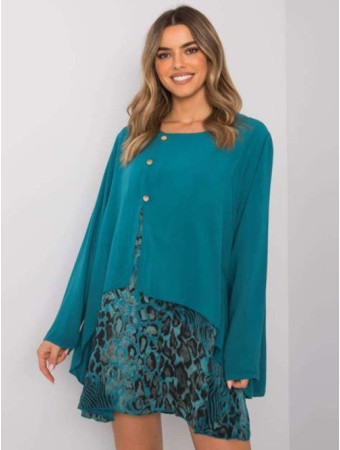 DELAINA turtleneck shirt with glitter thread