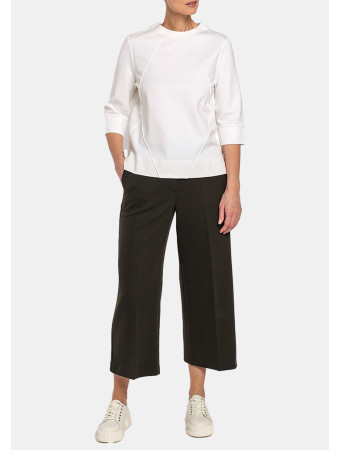 Regular fit cotton Bermudas in yellow