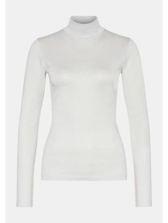 DELAINA turtleneck shirt with glitter thread