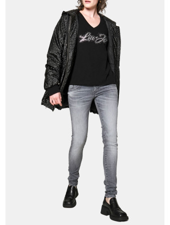JULITA - Aptempti džinsai - grey fall undamaged wash