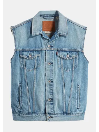 RELAXED TRUCKER VEST - Liemenė - kentucky blue