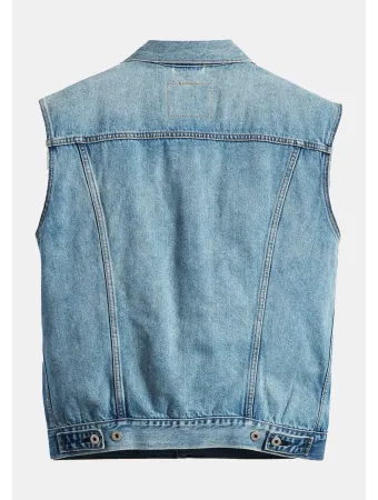 RELAXED TRUCKER VEST - Liemenė - kentucky blue