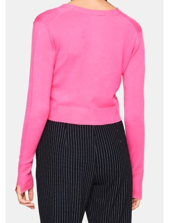 JXISABEL SOFT NOOS - Cardigan - carmine rose