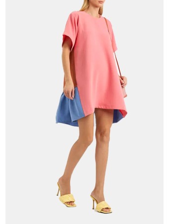Lily Panelled Stretch-Crepe Mini Dress