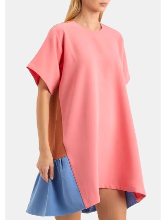 Lily Panelled Stretch-Crepe Mini Dress