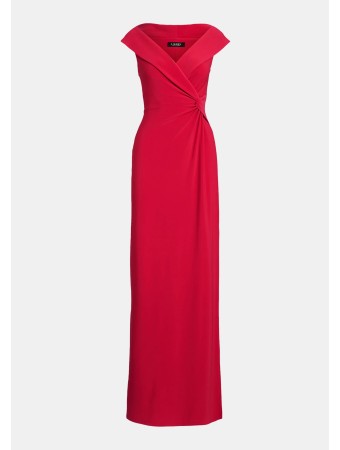 JERSEY OFF THE SHOULDER GOWN - Proginė apranga - sport pink