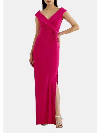 JERSEY OFF THE SHOULDER GOWN - Proginė apranga - sport pink